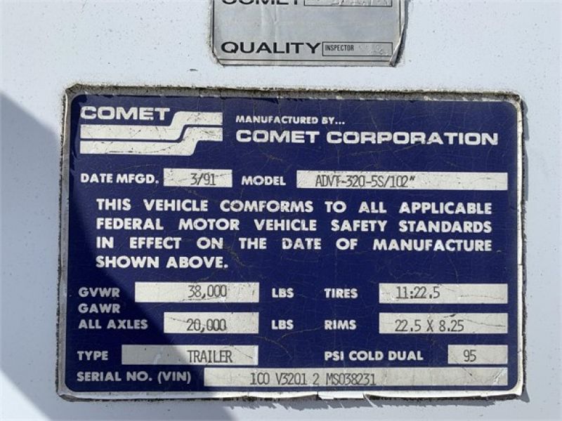 Thumbnail : 1991 COMET ADVT-320-5S/102 4302873437