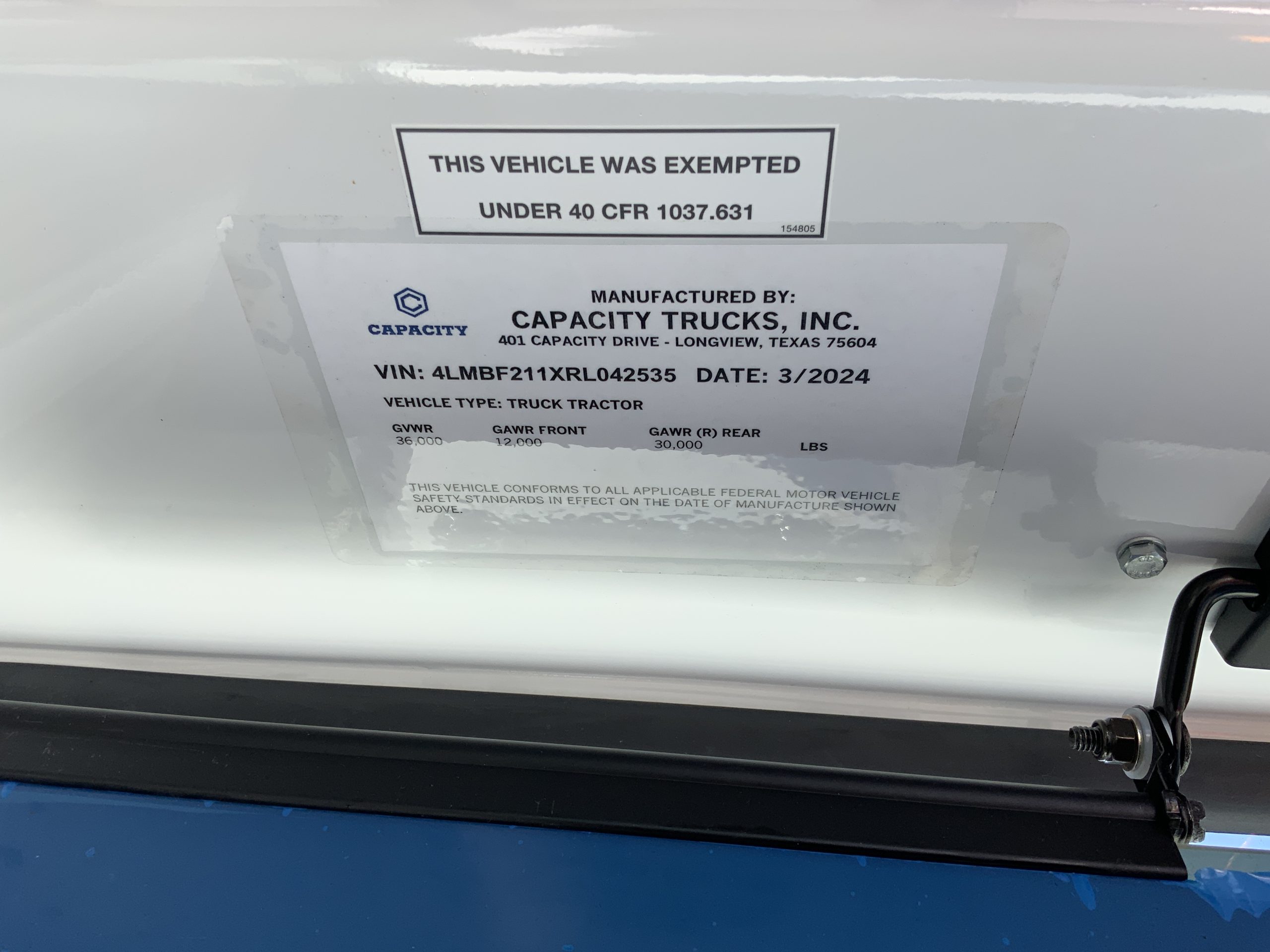 2024 CAPACITY TJ5000 - image 3 of 6