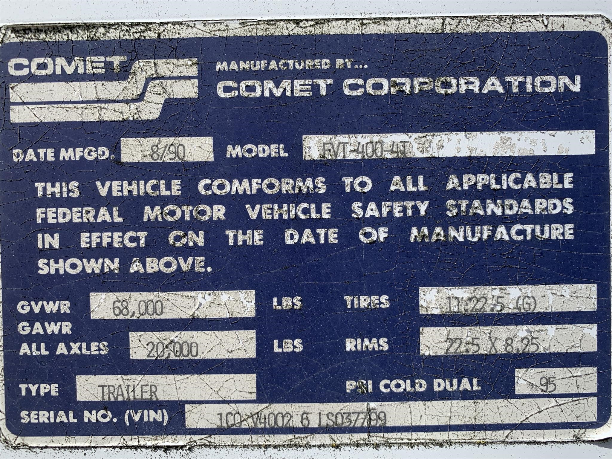 1990 COMET FVT-400-4T - image 5 of 6