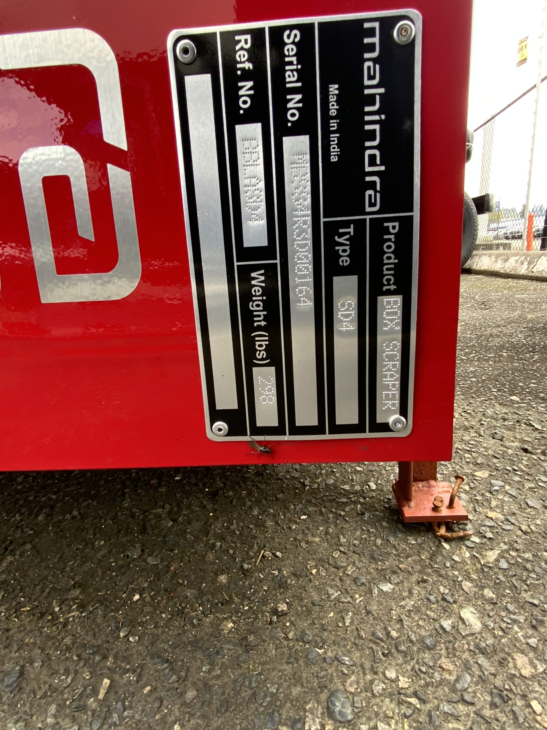 Mahindra SD4 Heavy-Duty Box Scraper with Ripper Shanks | 4 Ft, Cat I 3-Point Hitch Tractor Implement - image 2 of 2